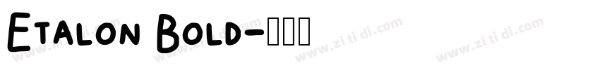 Etalon Bold字体转换